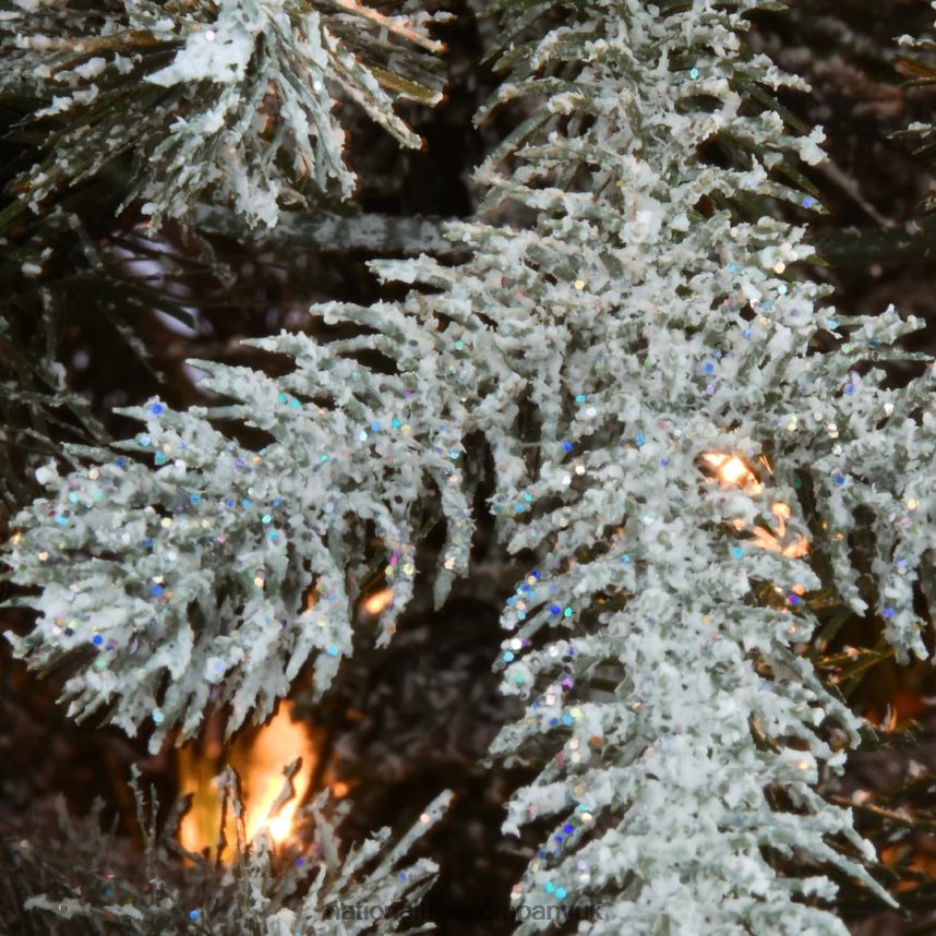 Trees | National Tree Company 65 ft Snowy Morgan Spruce Slim Tree with Clear Lights F2L4F72